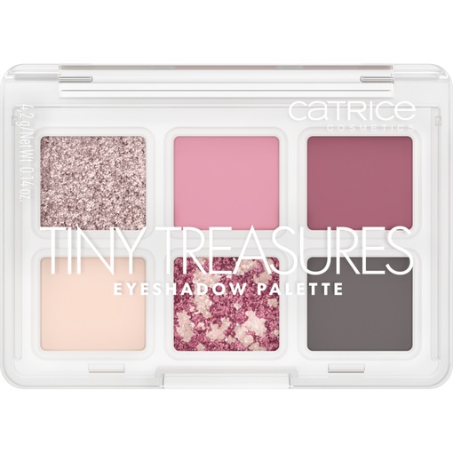 Catrice Tiny Treasures Eyeshadow Palette - Palette di ombretti 4.2 g con finiture opache, metalliche e brillanti