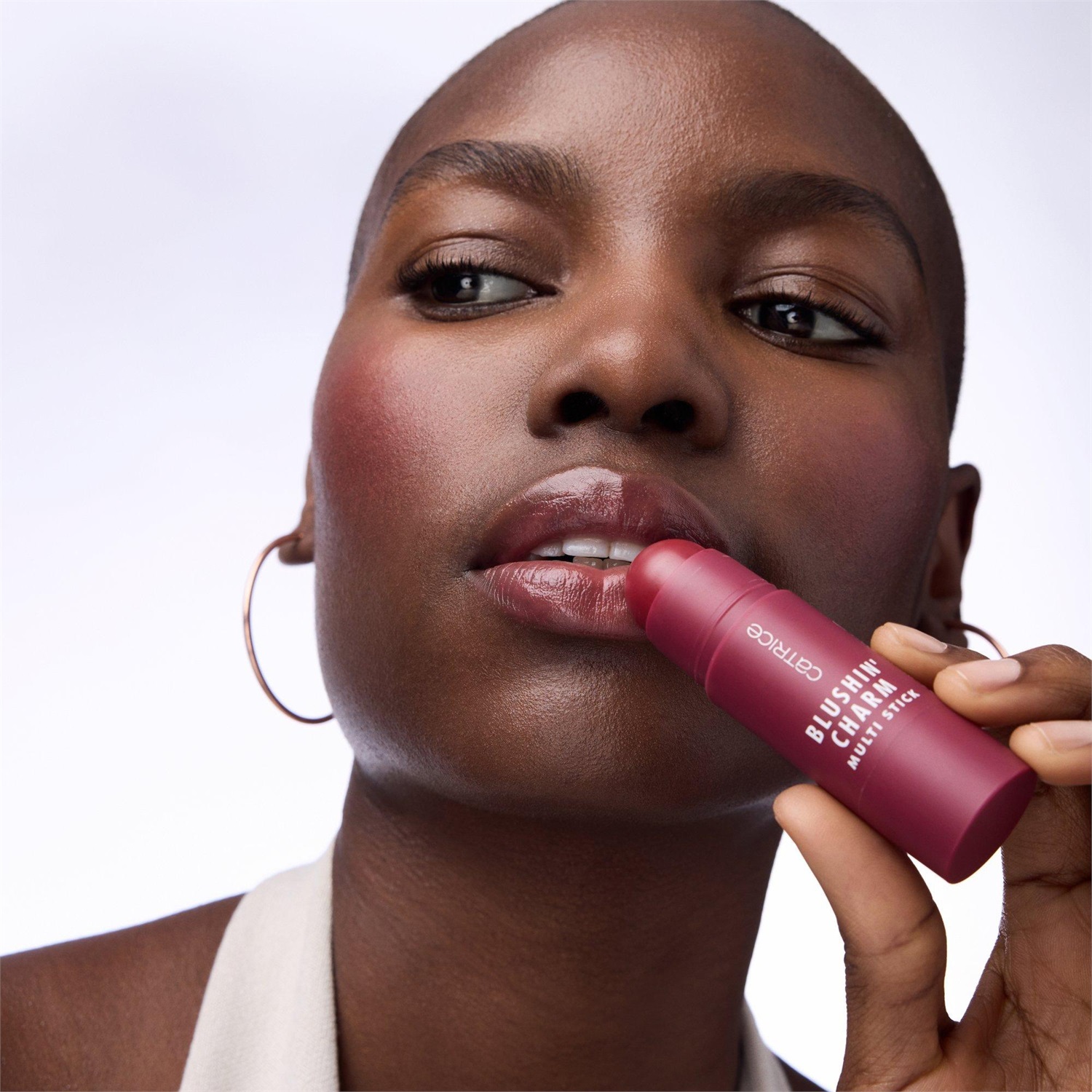 Catrice Blushin' Charm Multi Stick 5.5 g - 040 Sparkle Lover, Fard Cremoso Multifunzionale per Labbra e Guance