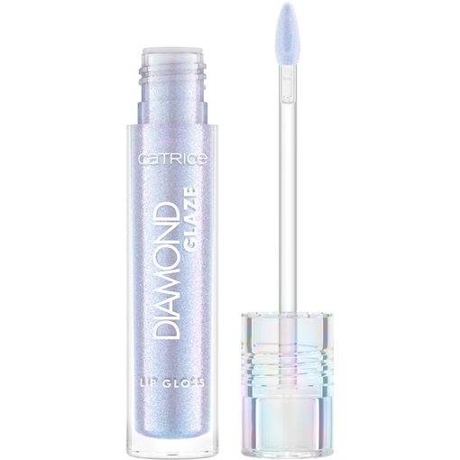 Catrice Diamond Glaze Lip Gloss 010 Bubbles 'N' Troubles - Lucidalabbra Brillante e Glitterato con Effetto Olografico (3 ml)