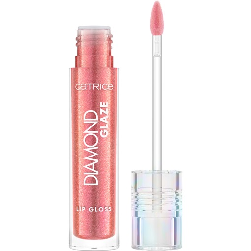 Catrice Diamond Glaze Lip Gloss 040 Diamonds Made Me Do It - Lucidalabbra Olografico Brillante con Glitter Multidimensionale, 3 ml