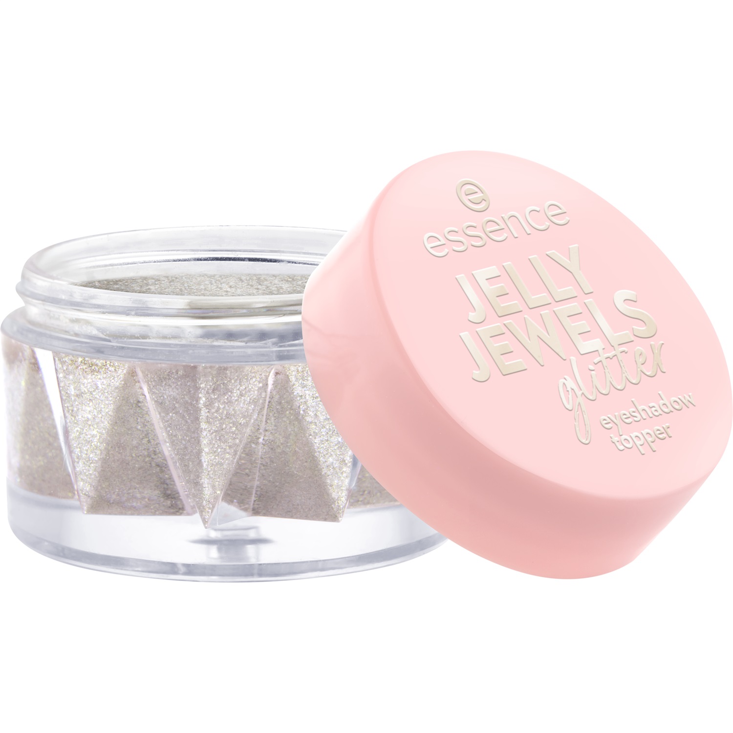 Essence JELLY JEWELS Ombretto Topper Glitter 4,2 g 01 Golden Glam - Ultra-glitterato e Leggero