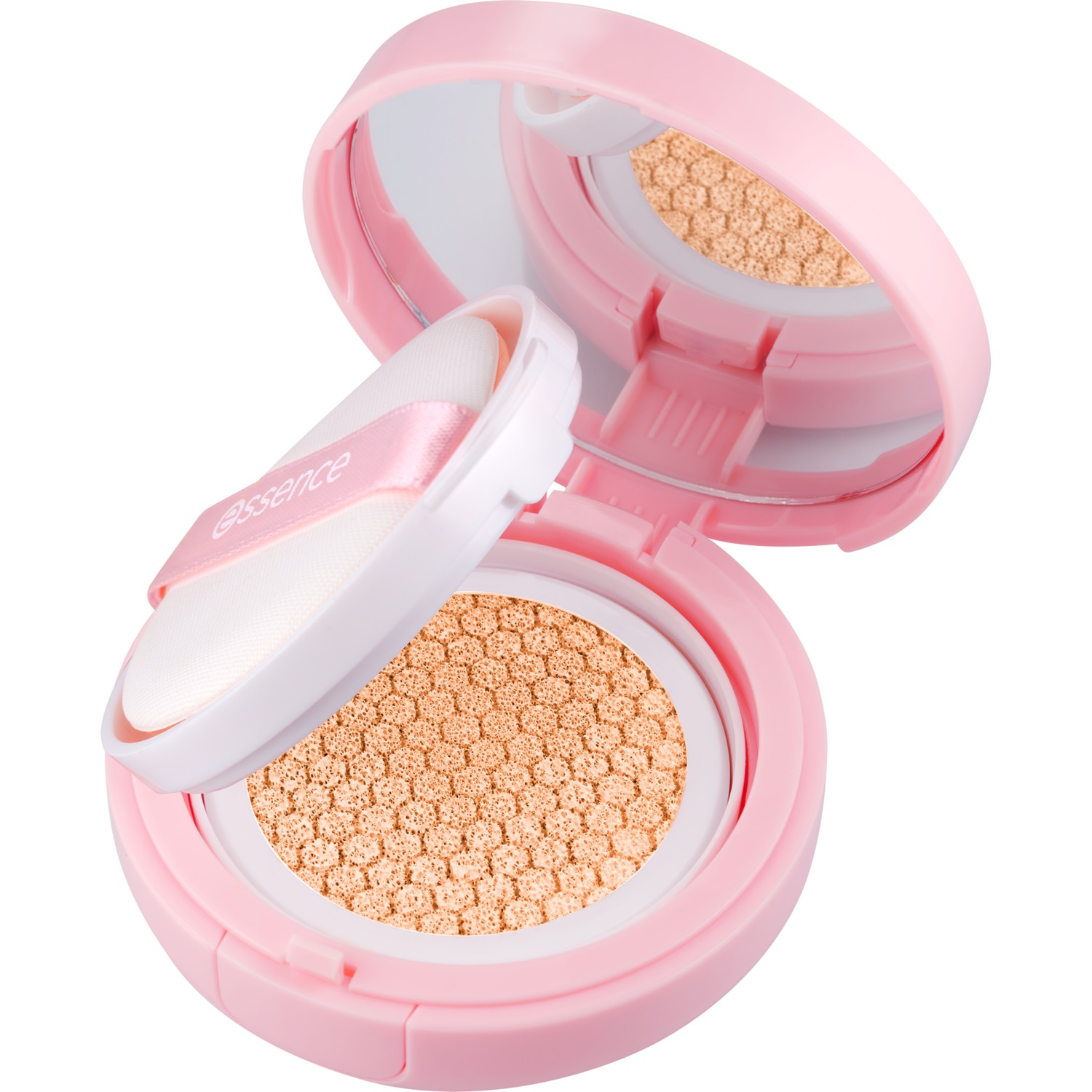 Essence Brighten Up! Fondotinta Cushion 12 g - Beige, Texture Leggera e Finitura Naturale