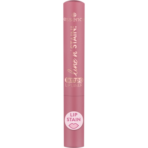 Essence Line N' Stain! Tattoo Lip Liner 01 Everyone's Nude-Pink - Matita Labbra 2.5 ml, Lunga Durata e Definizione