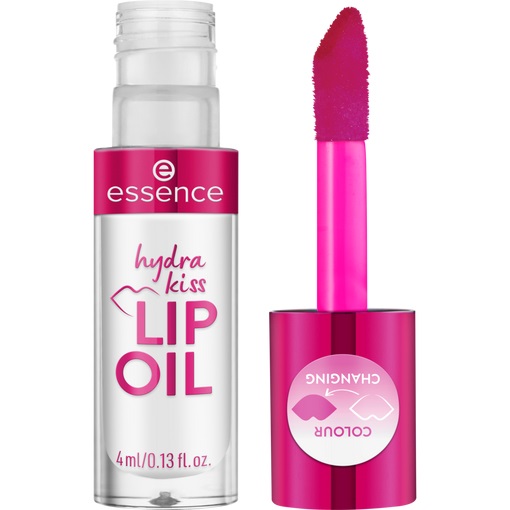 Essence Hydra Kiss Lip Oil 06 Cranberry Is Back - Olio Labbra Idratante 4 ml con Finish Lucido e Nutriente