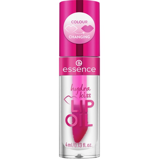 Essence Hydra Kiss Lip Oil 06 Cranberry Is Back - Olio Labbra Idratante 4 ml con Finish Lucido e Nutriente
