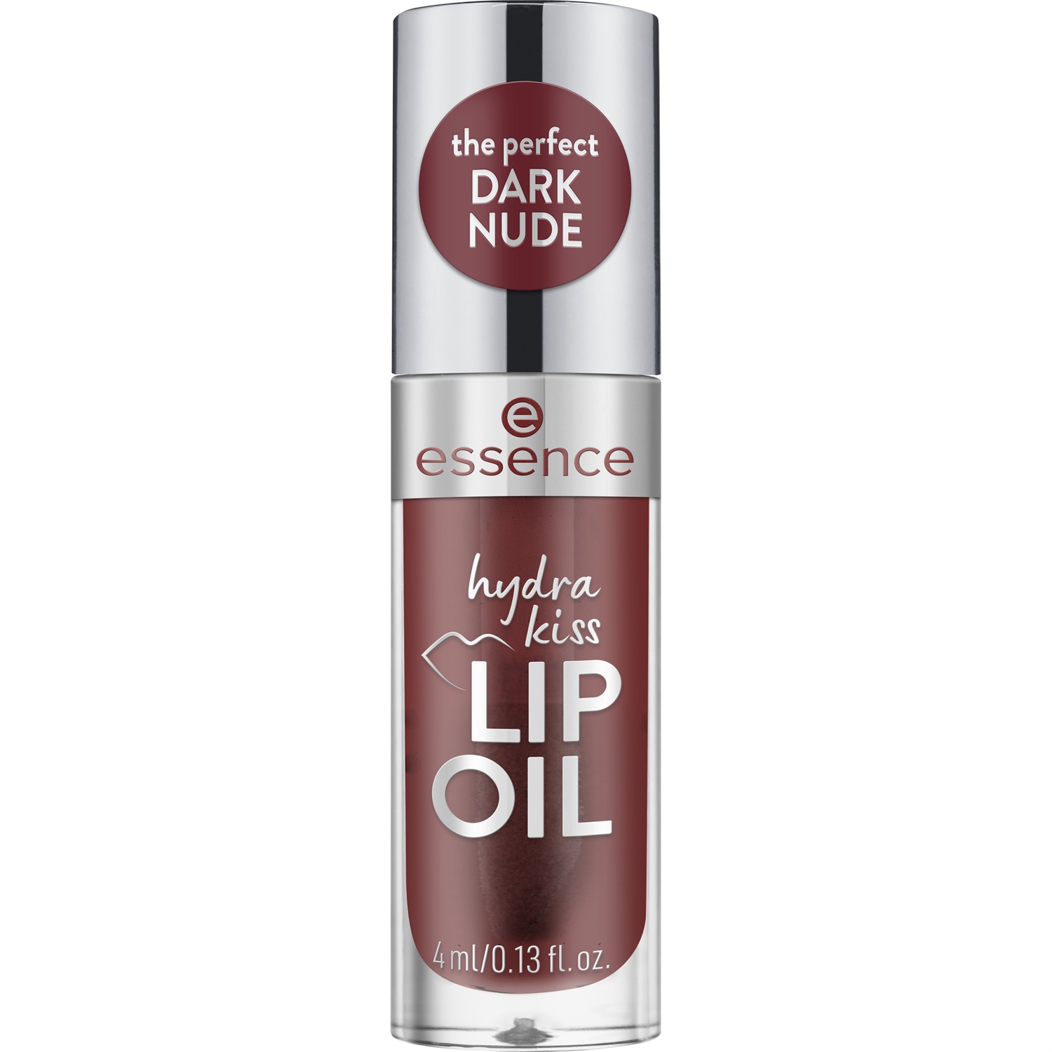 Essence Hydra Kiss Lip Oil 08 Mocha Glow - Olio Labbra Idratante e Lucido 4 ml con Acido Ialuronico e Oli Nutrienti