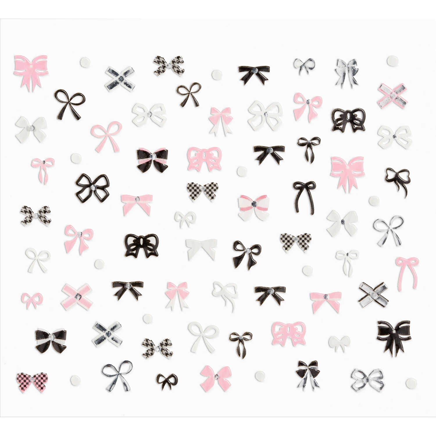 Essence Put A Bow On It Adesivi per Unghie 75 pz Multicolore con Pietre Preziose e Perle