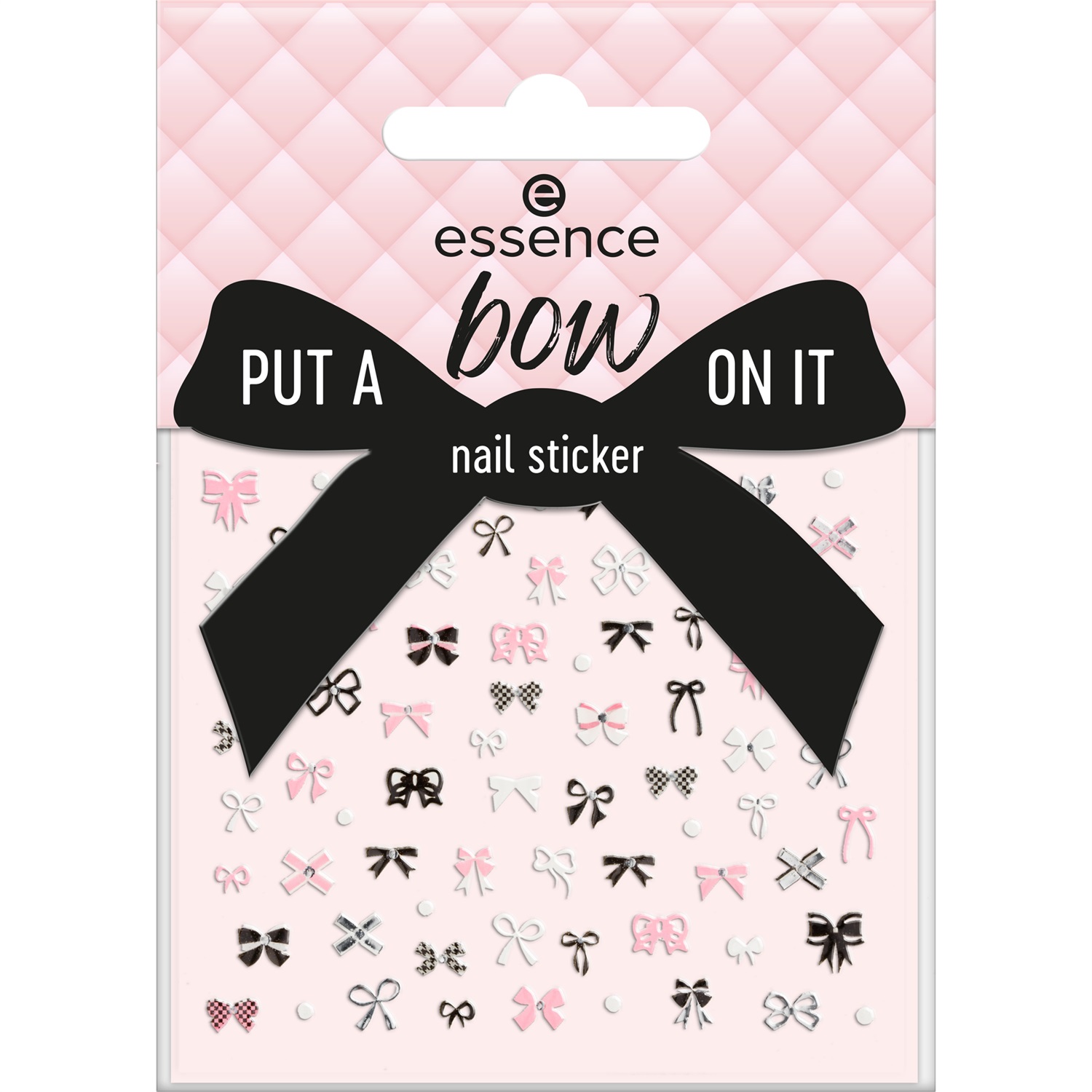 Essence Put A Bow On It Adesivi per Unghie 75 pz Multicolore con Pietre Preziose e Perle