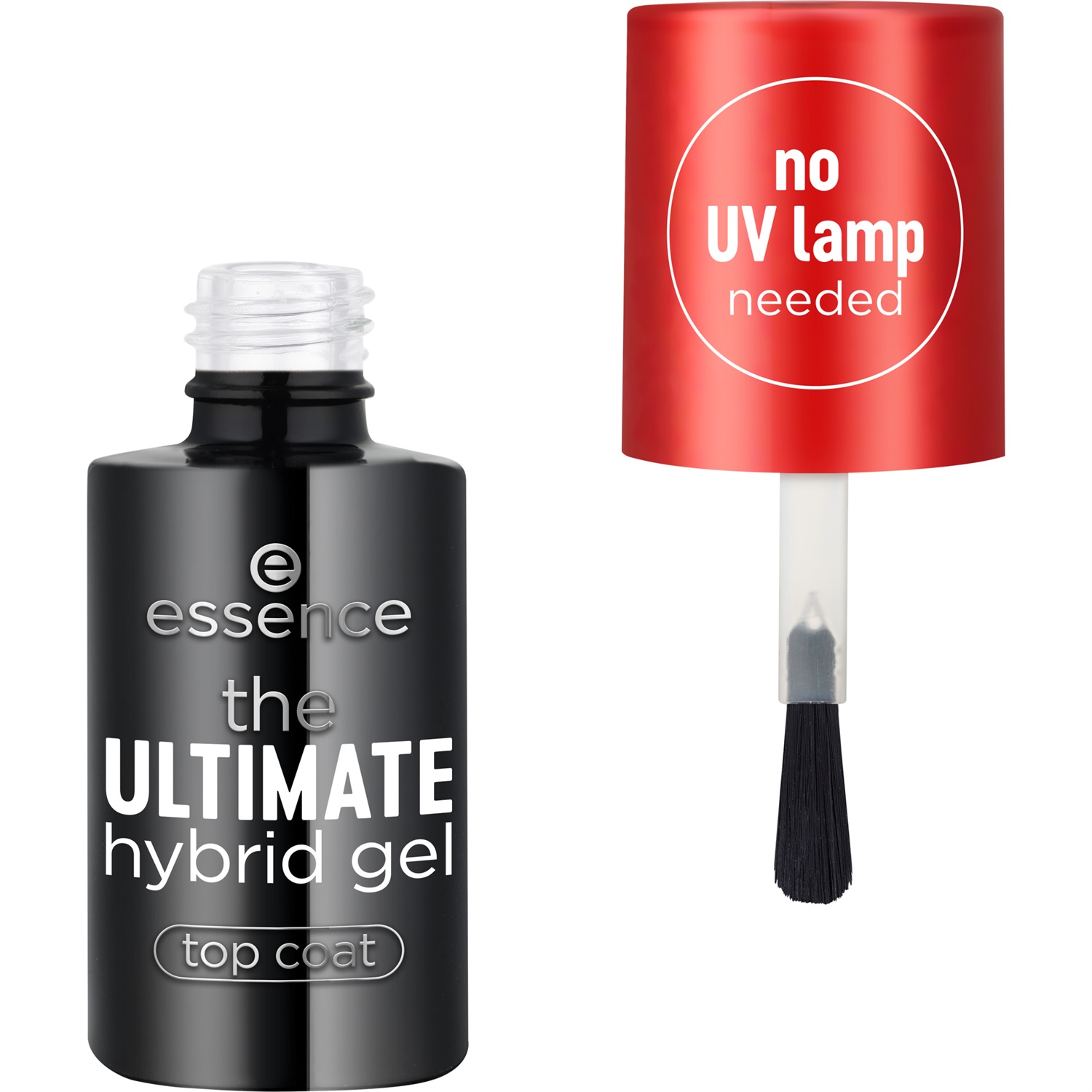 Essence Ultimate Hybrid Gel Top Coat 8 ml - Lunga Durata, Finish Lucido, Texture Ibrida