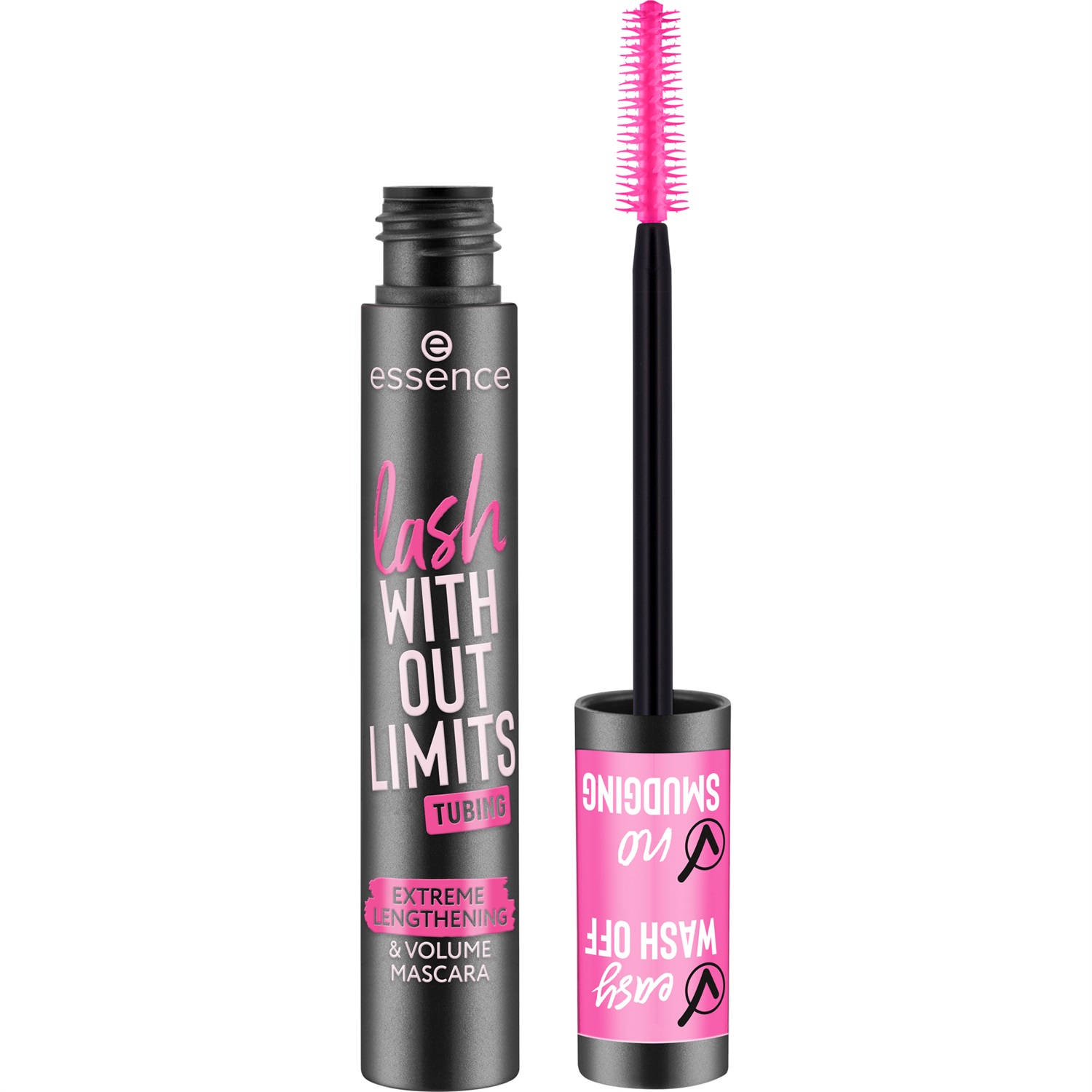 essence lash WITHOUT LIMITS Mascara Tubing 13 ml - Estrema Lunghezza e Volume, Colore Nero