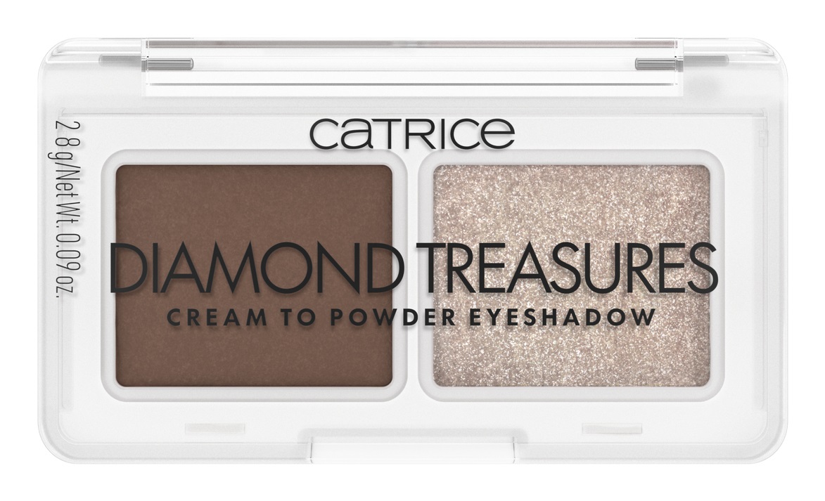 Catrice Diamond Treasures Palette di Ombretti Cream to Powder 2.8 g - Formula Duo Finish con Base Opaca e Topper Scintillante