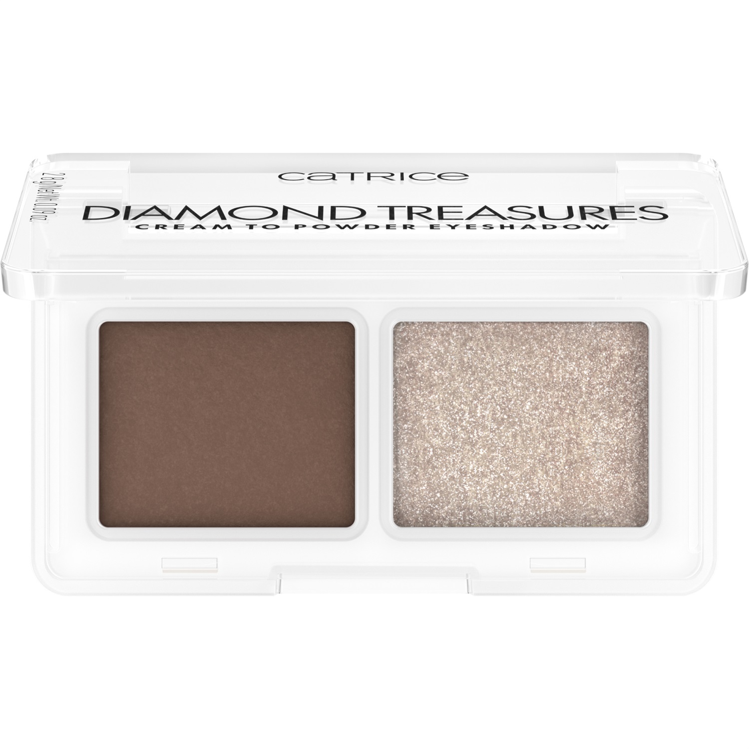 Catrice Diamond Treasures Palette di Ombretti Cream to Powder 2.8 g - Formula Duo Finish con Base Opaca e Topper Scintillante