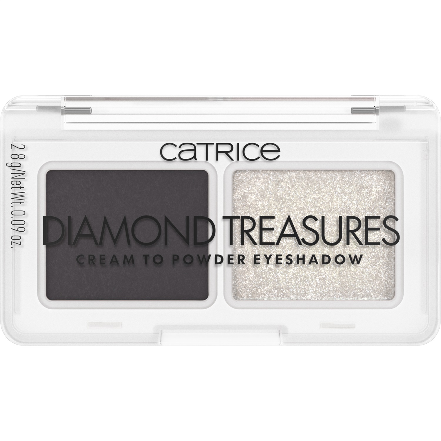 Catrice Diamond Treasures Palette di Ombretti Cream to Powder 3 g - Smokey Diamond con Formula Duo Finish
