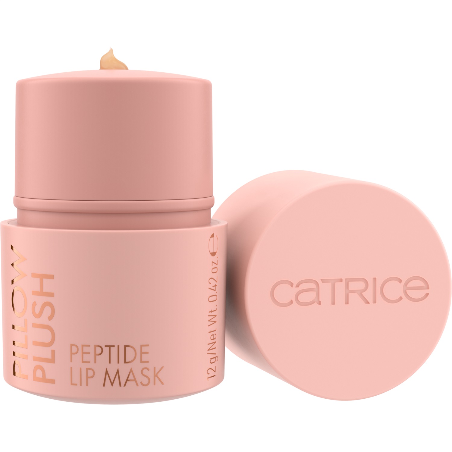 Catrice Pillow Plush Peptide Lip Mask - Maschera per Labbra Nutriente con Peptidi e Acido Ialuronico, 12 g