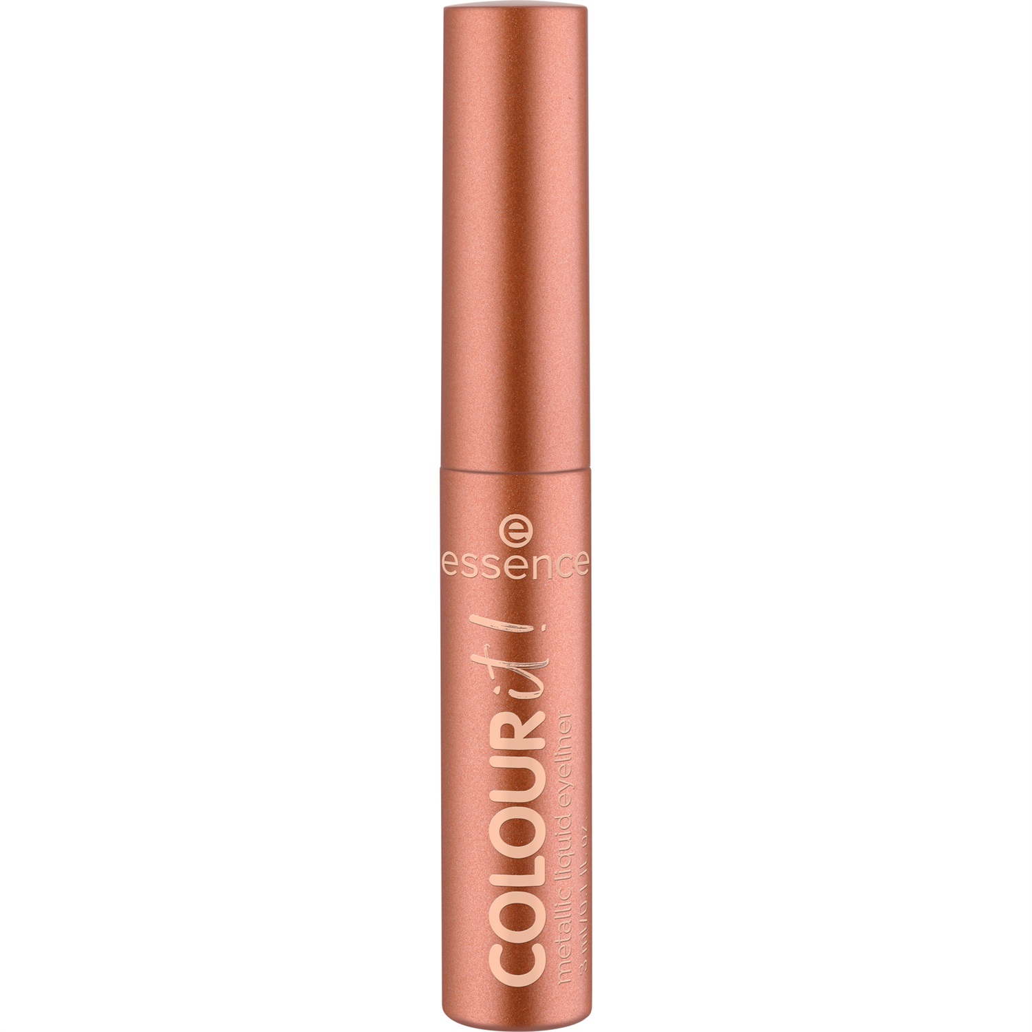 essence COLOUR it! metallic liquid liner 3 ml - 01 Burnished Bronze, Alta Intensità di Colore, Finish Metallizzato, Applicazione Precisa