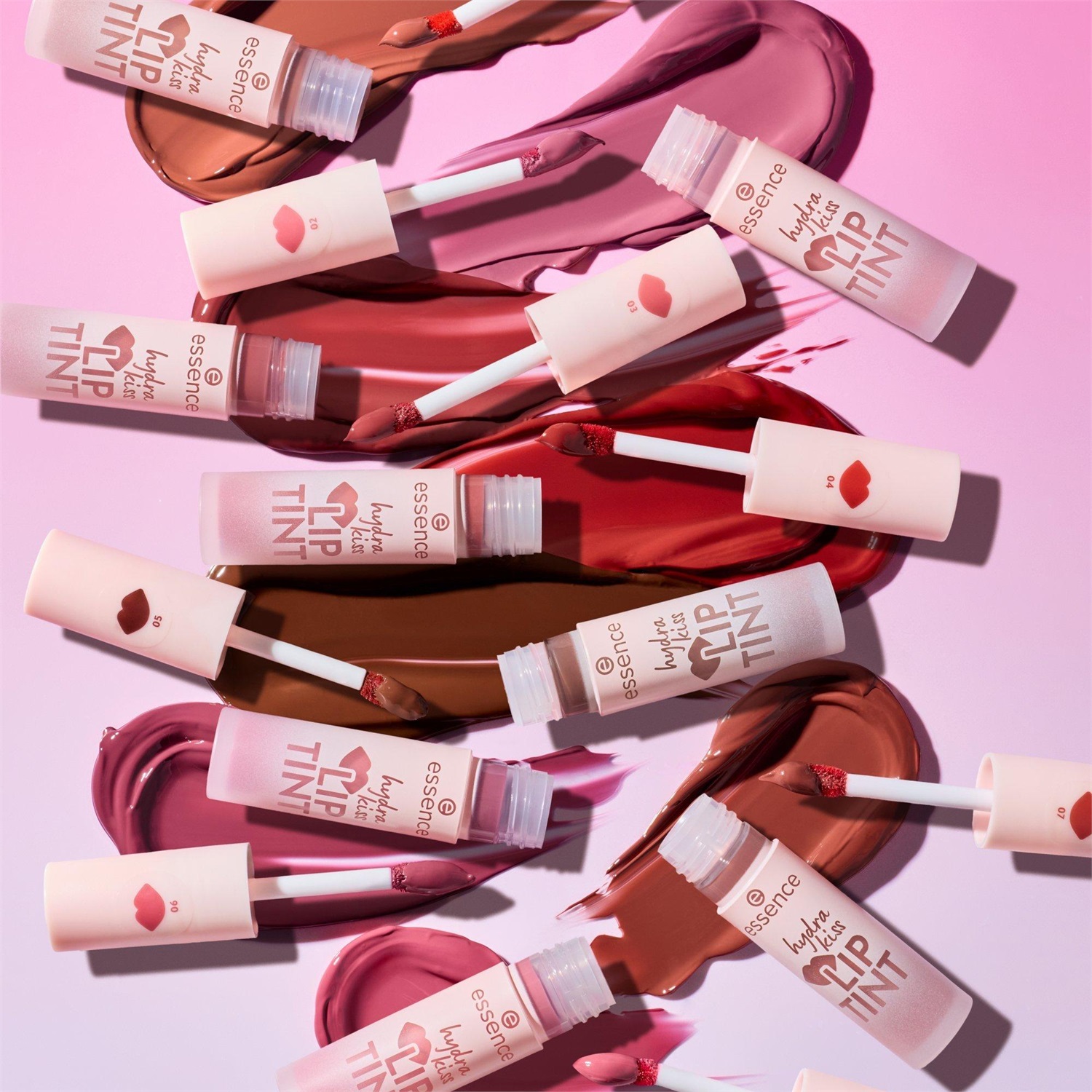 essence Hydra Kiss LIP TINT 4 ml - Rossetto liquido con effetto naturale e finitura radiosa, Nr. 07 Hazelnut Haze