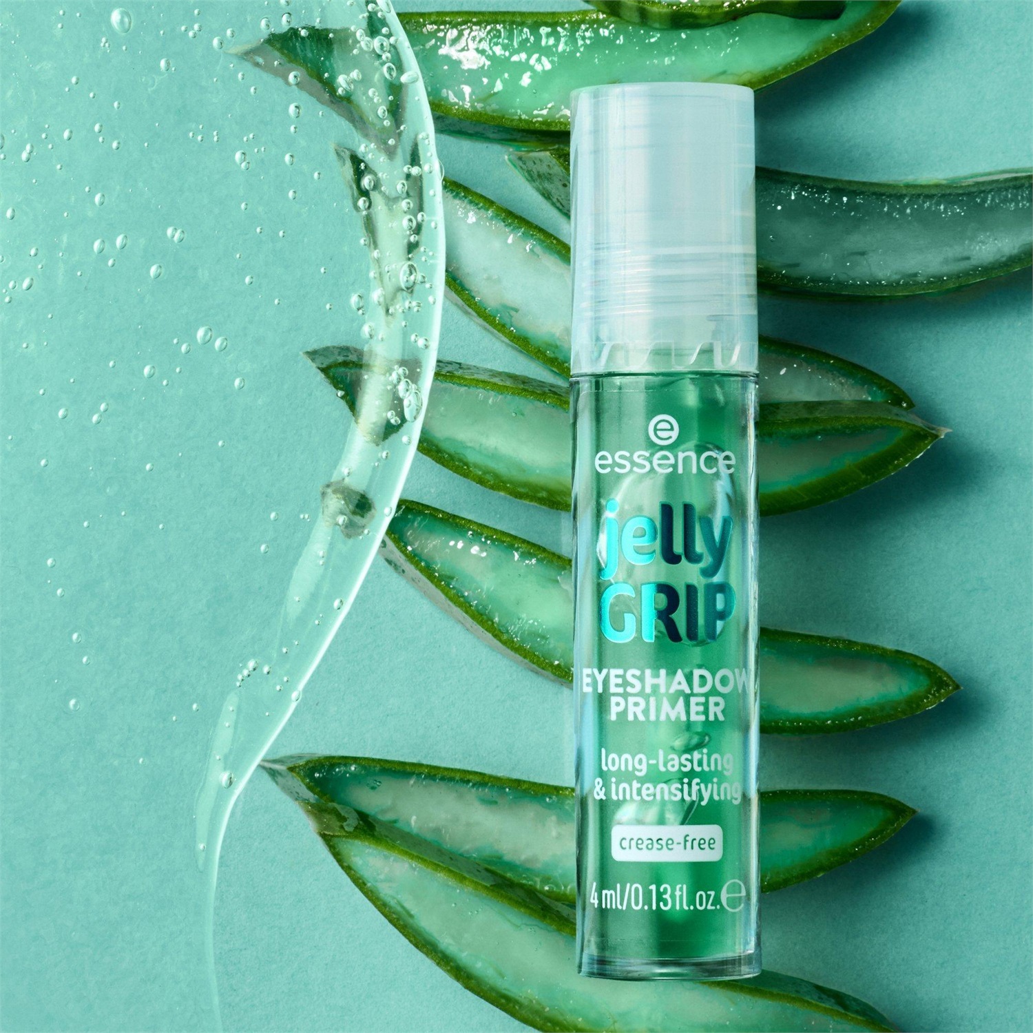 essence jelly GRIP Eyeshadow Primer 4 ml - Primer Gel Verde per Ombretti, Fissa e Intensifica il Colore