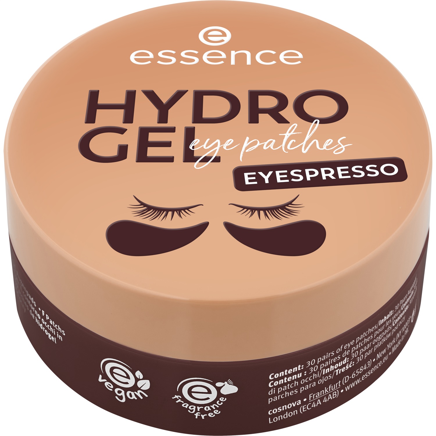 Essence HYDRO GEL EYESPRESSO - Patch per gli occhi rinfrescanti con caffeina, 30 pz