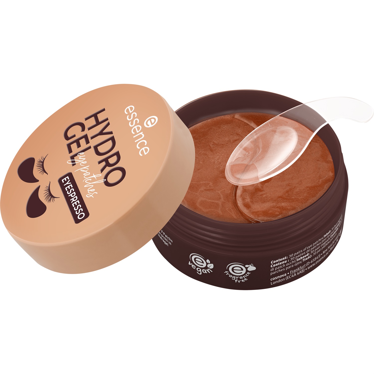 Essence HYDRO GEL EYESPRESSO - Patch per gli occhi rinfrescanti con caffeina, 30 pz