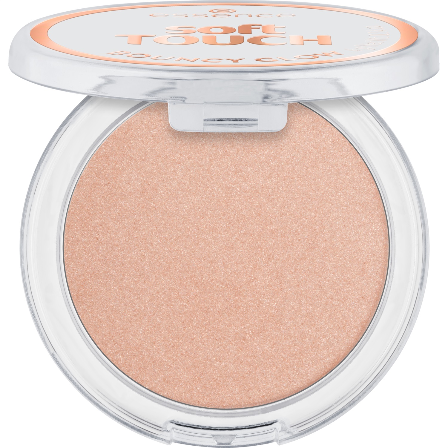 Essence Soft Touch Bouncy Glow Illuminante 4 g Nr. 20 - Glazed Dew, Texture Cream-to-Powder con Effetto Bouncy e Finitura Dewy