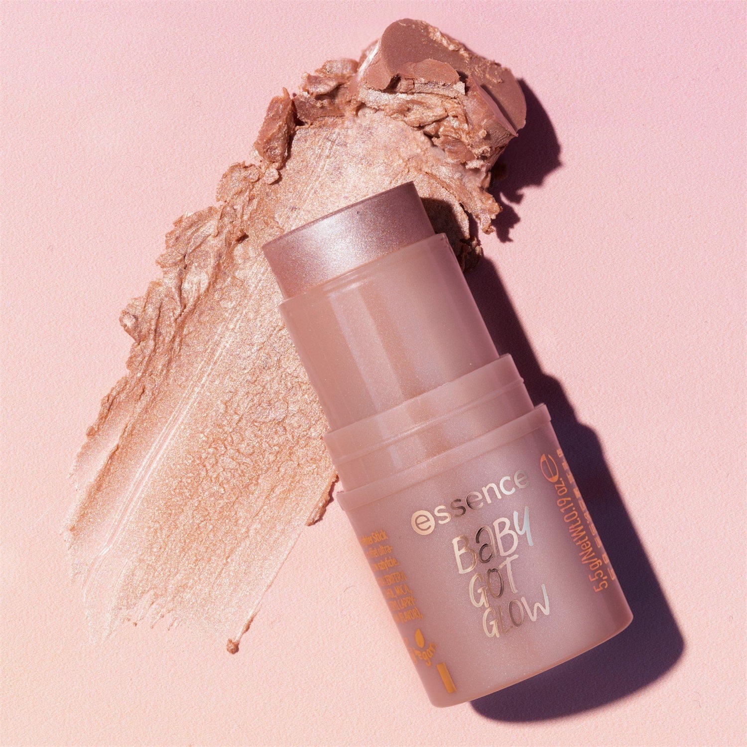 essence BABY GOT GLOW Highlighter Stick Illuminante 5.5 g - Finish Scintillante e Texture Balsamica