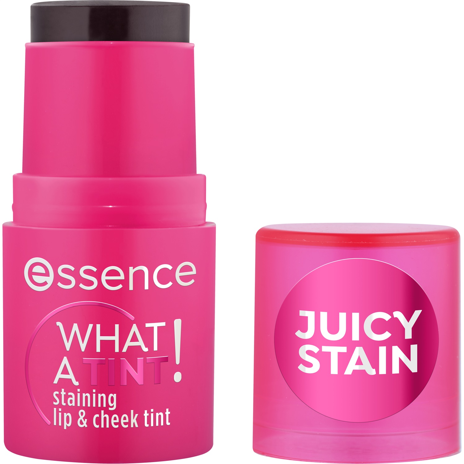 Essence WHAT A TINT! Tinta Labbra e Guance 5 g Nr. 10 - Raspberry Vibes, Finish Naturale e Texture Balsamica
