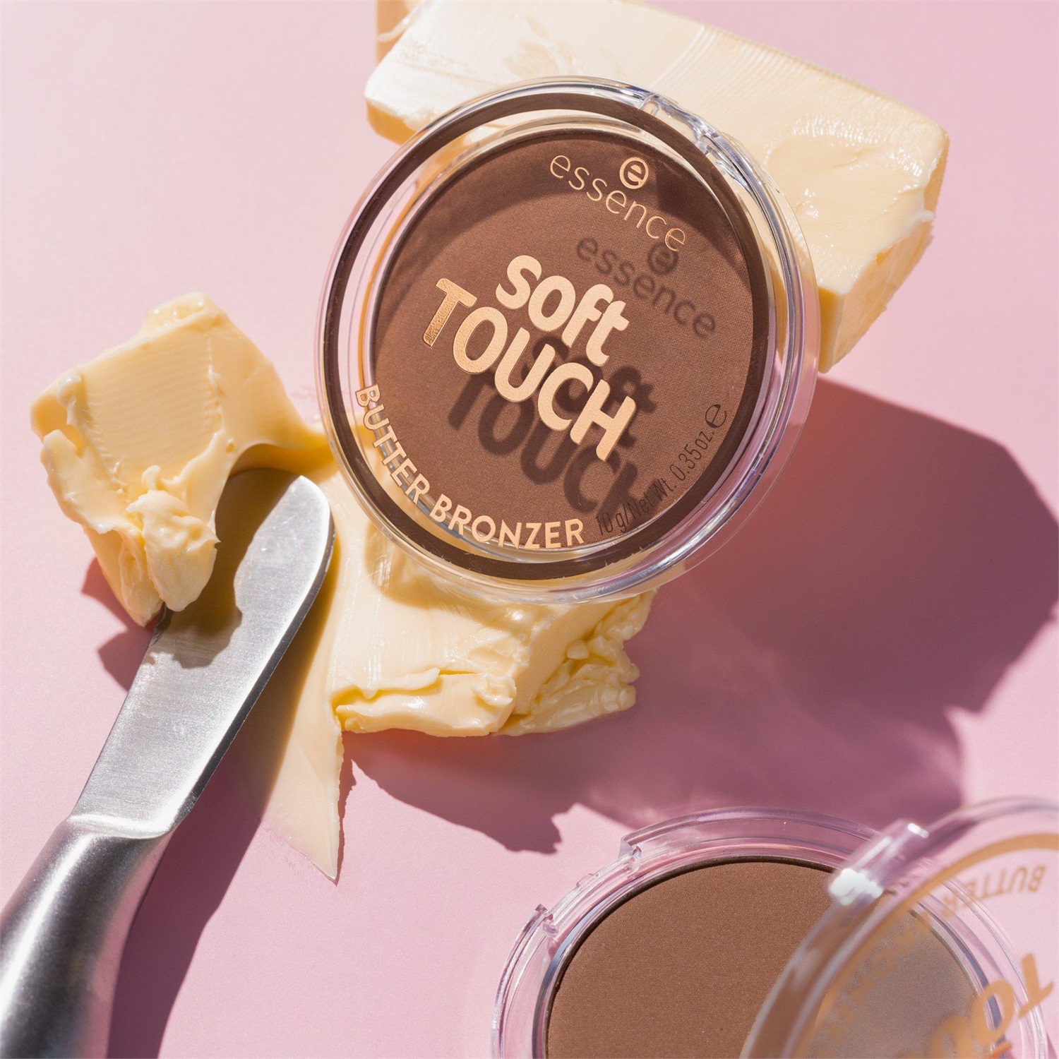 Essence Soft Touch Butter Bronzer 10 g - Terra Abbronzante Whipped Buttercup con Texture Vellutata e Finitura Opaca