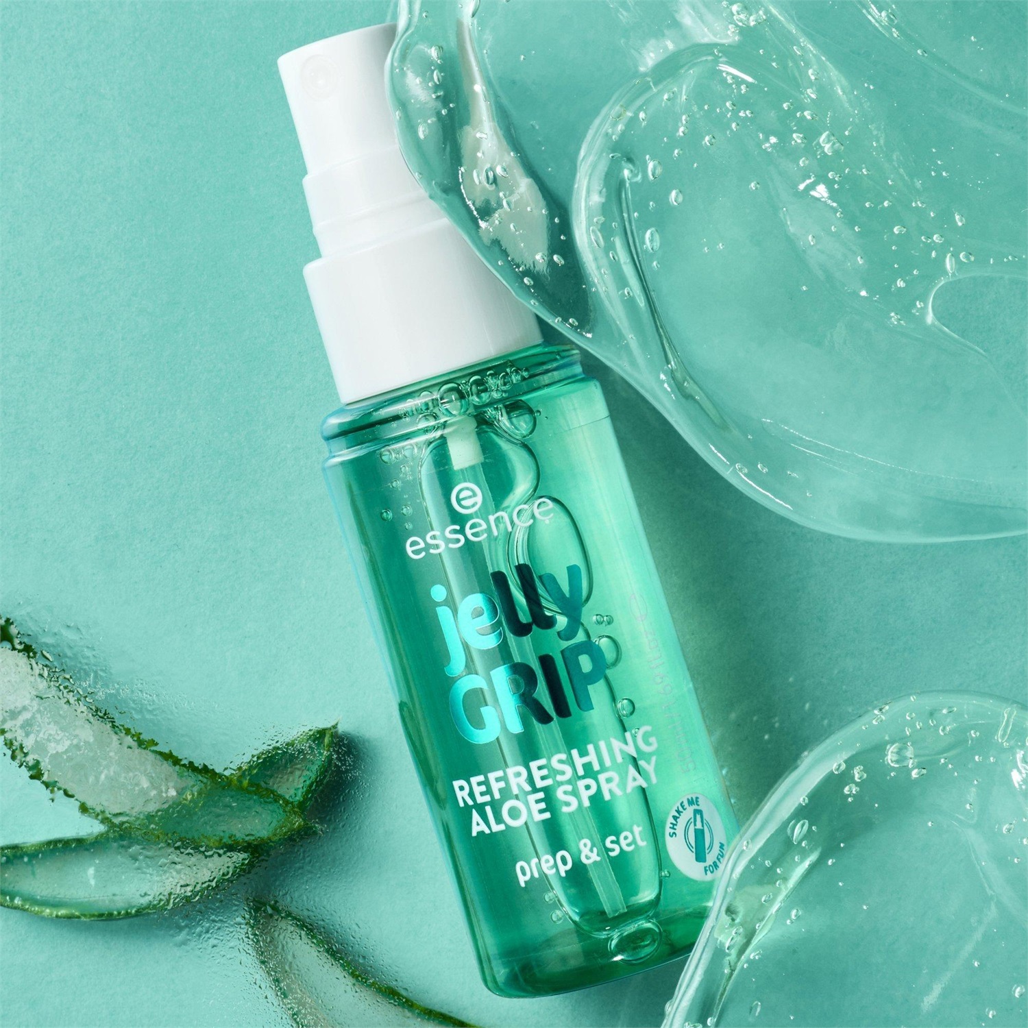 Essence Jelly GRIP REFRESHING ALOE SPRAY 50 ml - Spray Viso Idratante e Fissante