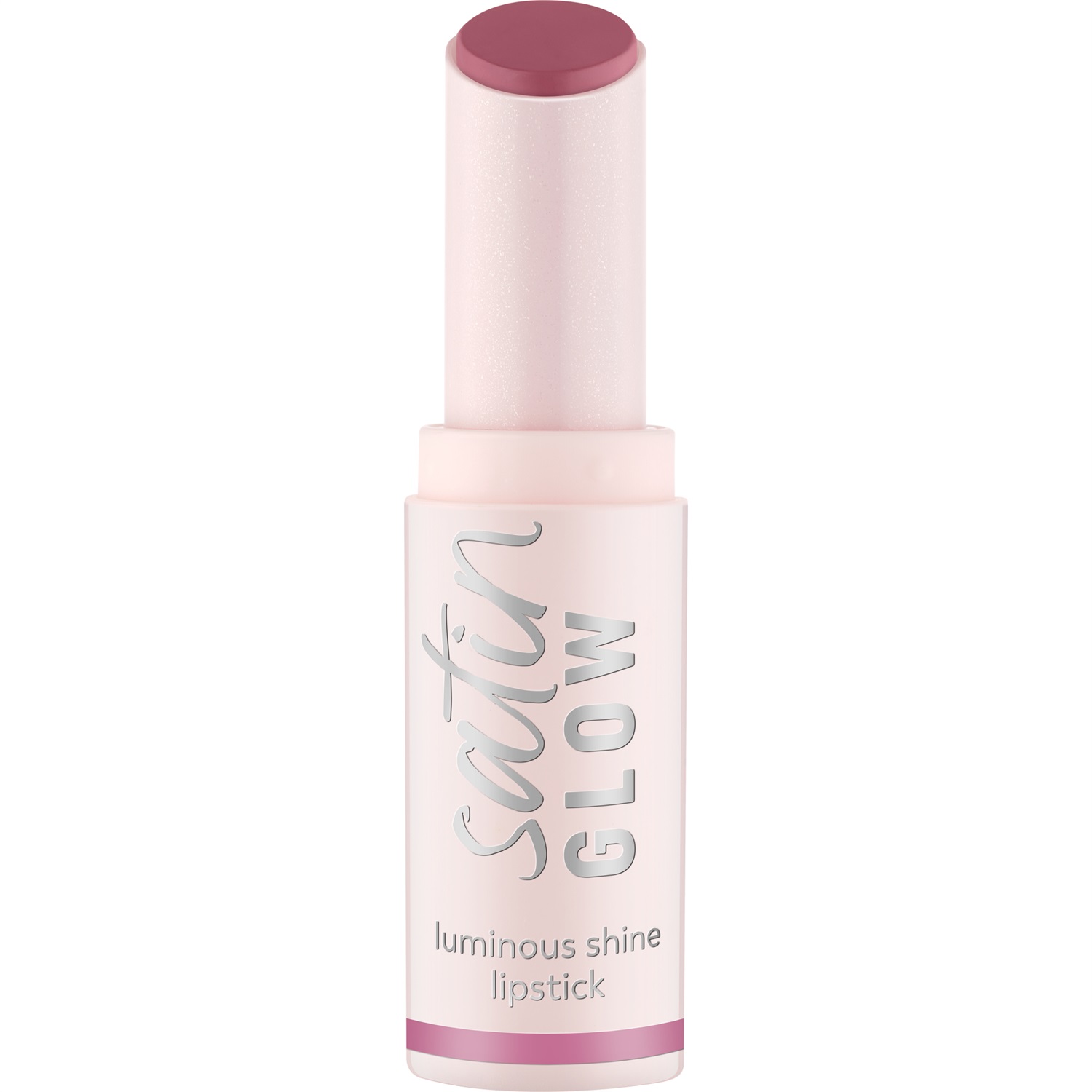 Essence Satin GLOW Rossetto 3.5 g - Luminous Shine, Alta Pigmentazione, Texture Cremosa, Colore Nr. 04 - Let´S Get Mauvin