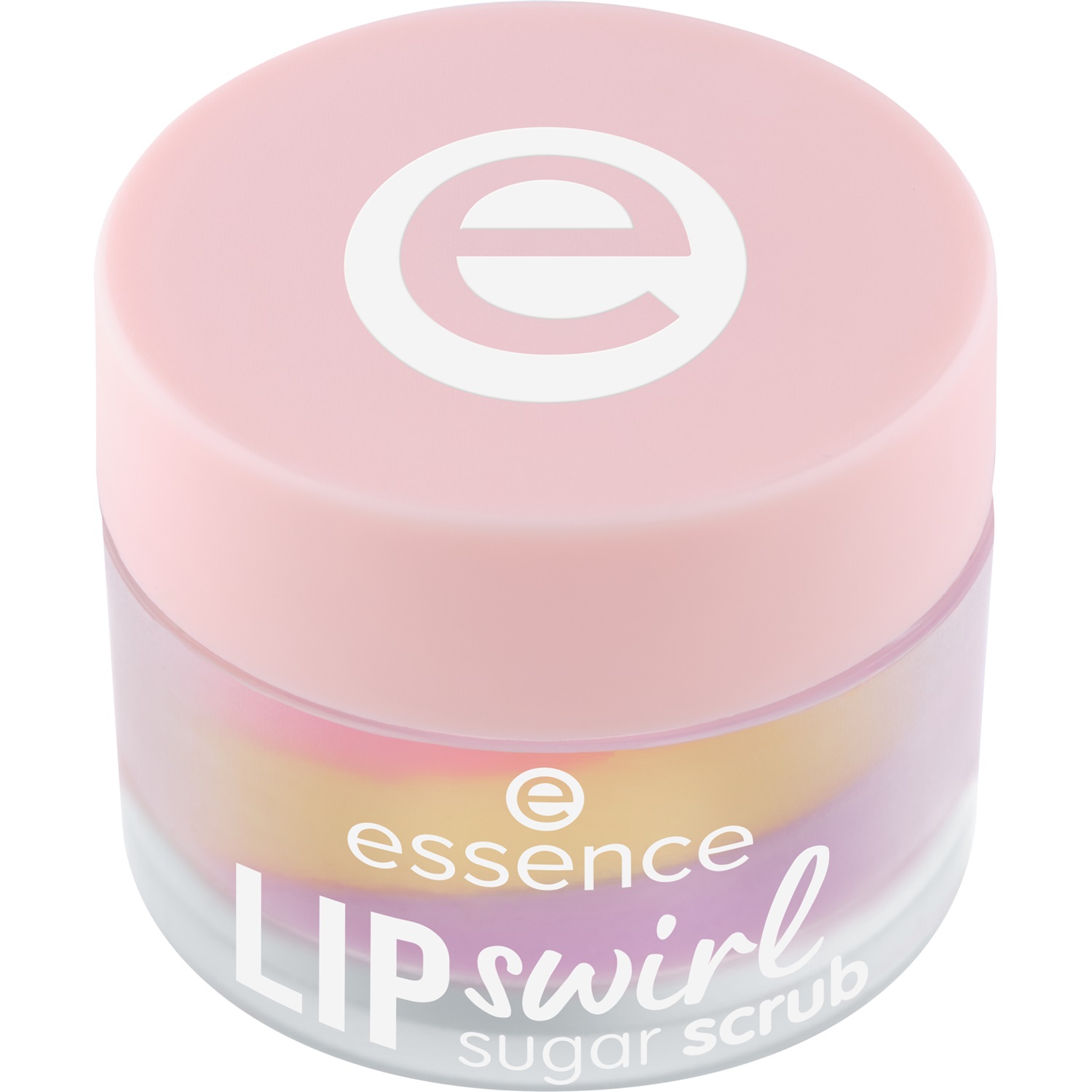 essence LIP swirl sugar scrub - Scrub per labbra esfoliante 8 g con balsamo tricolore