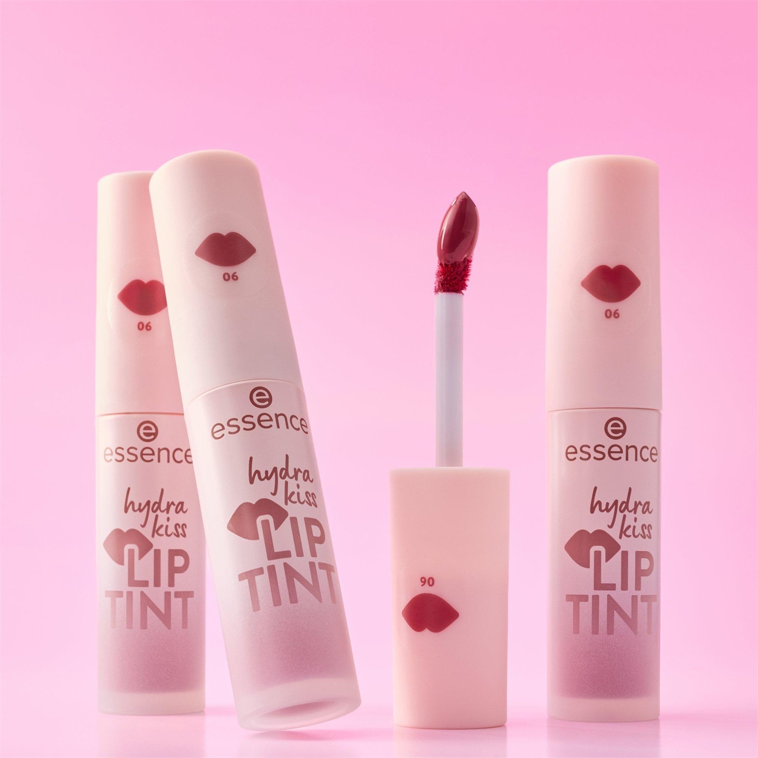 essence Hydra Kiss LIP TINT 4 ml - Rossetto liquido con effetto naturale e finitura radiosa, Nr. 06 Berry Crush