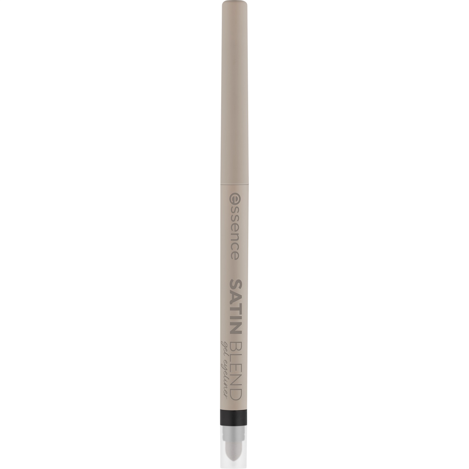 essence SATIN BLEND gel eyeliner 0.22 g - Pure Black, effetto shimmer con smudger integrato