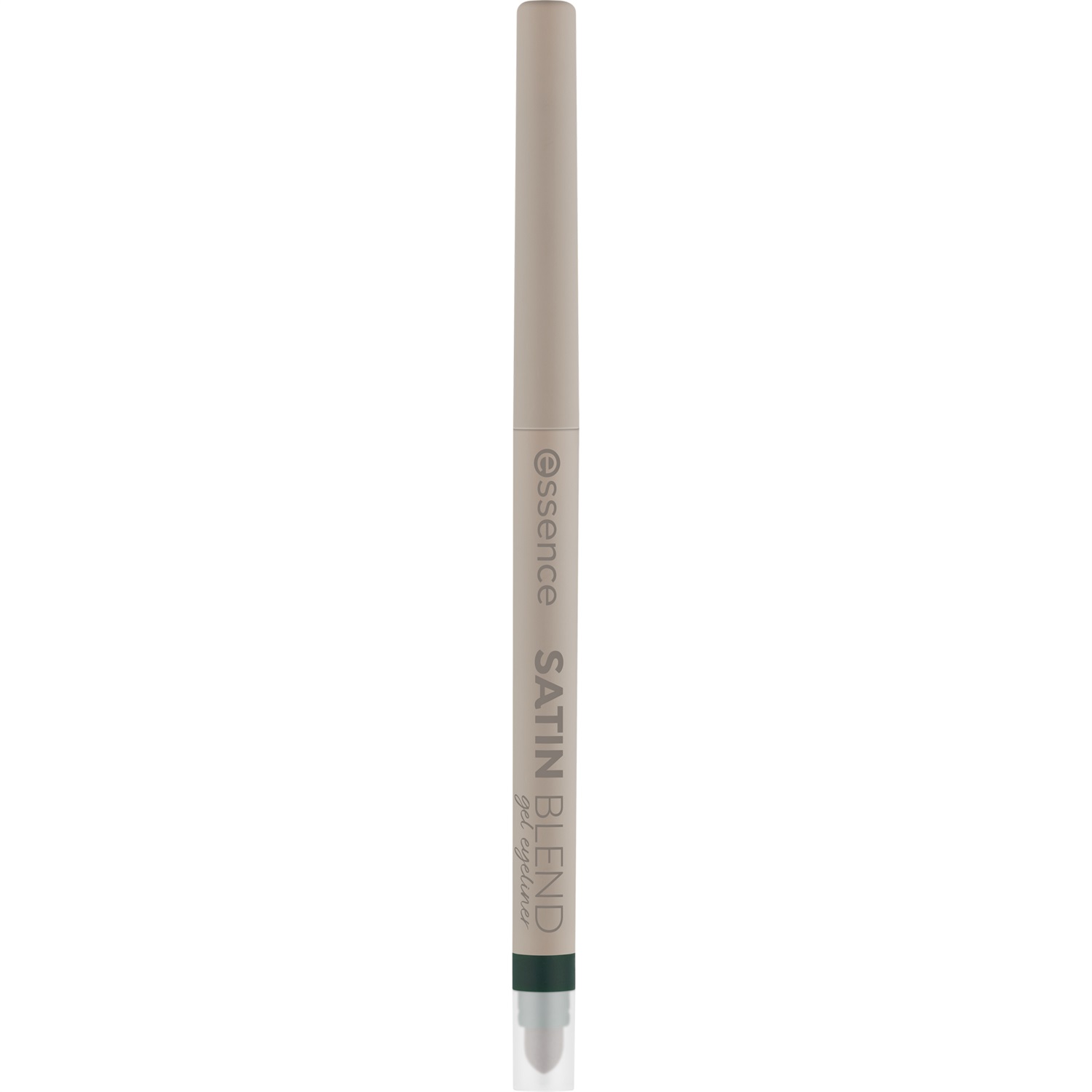 essence SATIN BLEND gel eyeliner 0.22 g - Deep Olive, effetto shimmer con smudger integrato