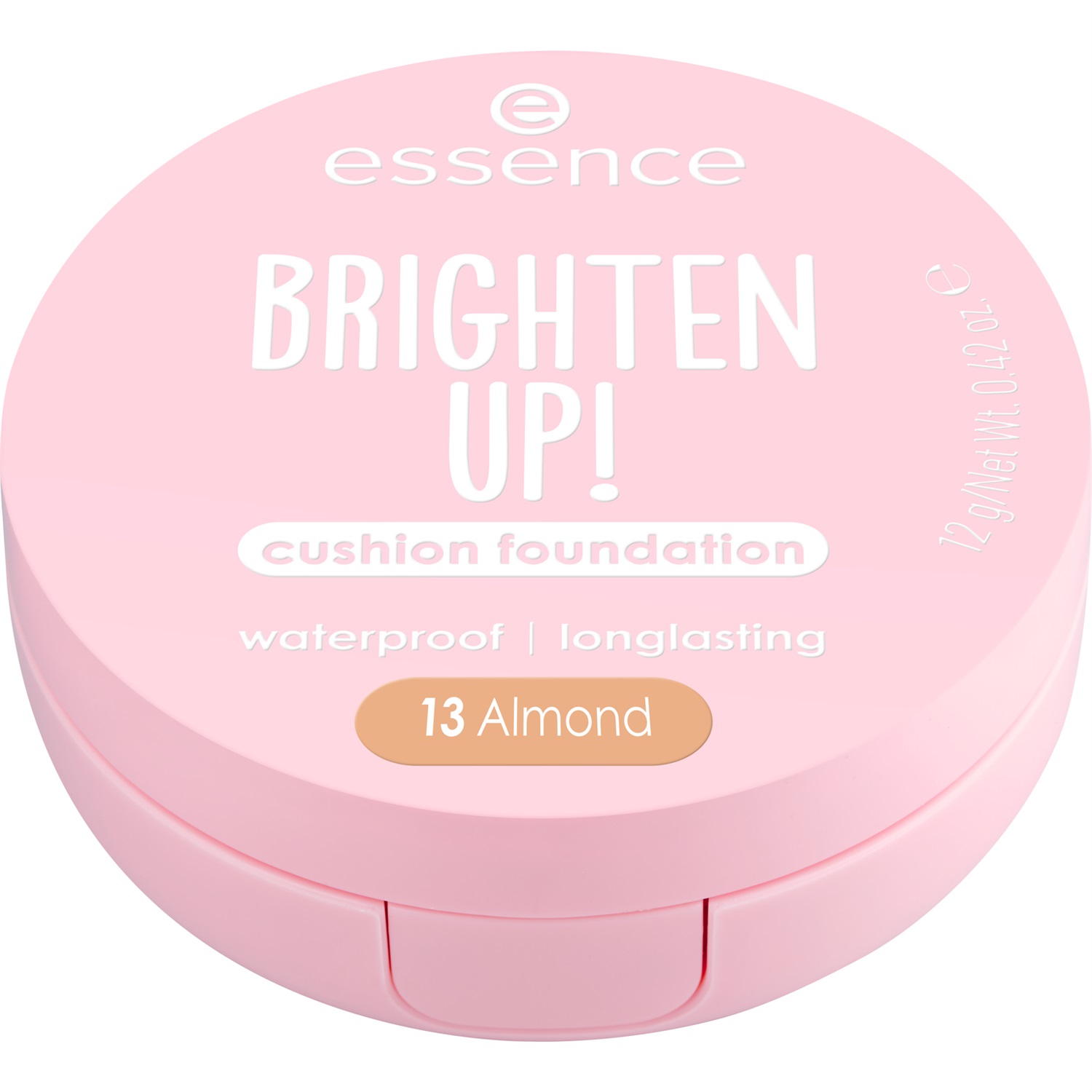 essence BRIGHTEN UP! Fondotinta cushion 12 g - Nr. 13 Almond, texture leggera e copertura costruibile