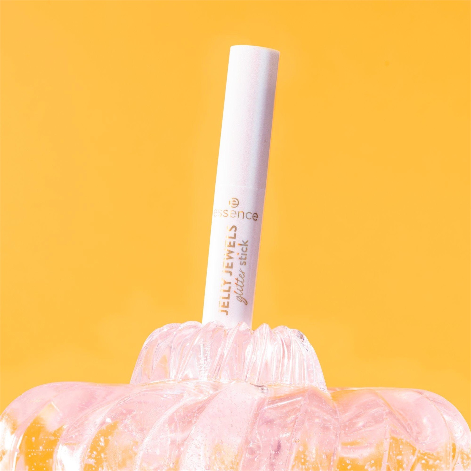 essence JELLY JEWELS glitter stick - Ombretto e Illuminante Scintillante, 2.5g, Colore Nr. 03 - Golden Hour, Texture Gelatinosa e Lunga Durata