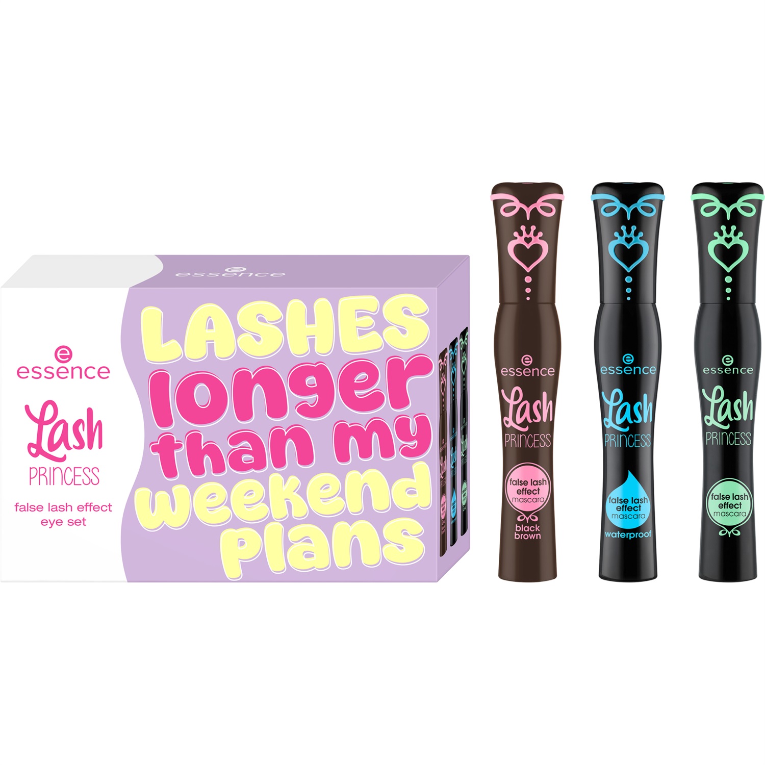 Essence Lash PRINCESS false lash effect set set trucco per occhi 3 pz