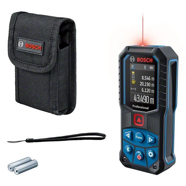 Bosch GLM 50-27 C Professional Distanziometro Laser Robusto IP65 con Bluetooth, Campo di Misura fino a 50m