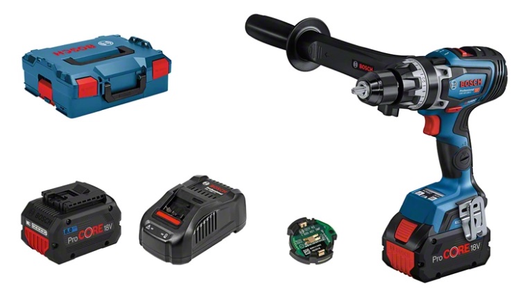 Bosch GSB 18V-150 C Trapano Avvitatore a Batteria 18V con 2 Batterie ProCORE18V 8.0Ah, Motore Brushless, 2200 Giri/min, 2,2 kg, Blu/Nero