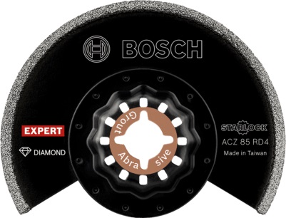 Bosch 2 608 900 035 Lama Diamantata per Utensili Multifunzionali - Diametro 8,5 cm, Adatta per Pannelli in Fibra di Cemento e Plastica, Confezione da 10 pz