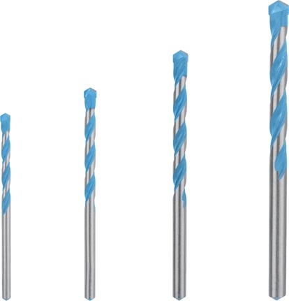 Bosch Professional Set di Punte Expert CYL-9 MultiConstruction 4 Pezzi Ø 4-8 mm - Precisione Elevata per Calcestruzzo e Altri Materiali