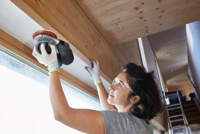 Bosch GEX 18V-125 Professional Levigatrice Orbitale Casuale a Batteria - 6000-10000 Giri/min, Inclusi Platorello e Sacchetto Raccoglipolvere, Ergonomica e Bilanciata