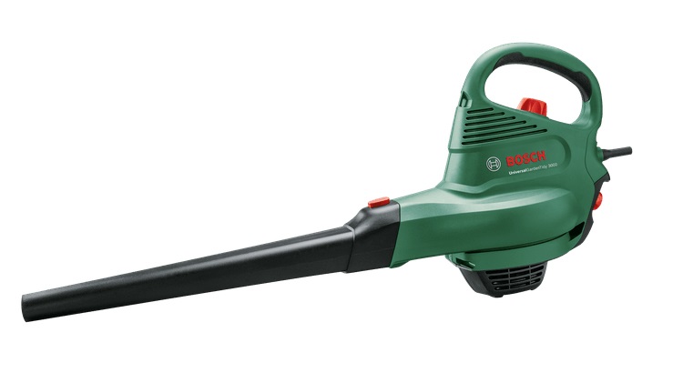 Bosch Universal GardenTidy 3000 - Soffiatore Aspiratore Elettrico 3000 W con Funzione Triturazione e Sacco di Raccolta da 50 L