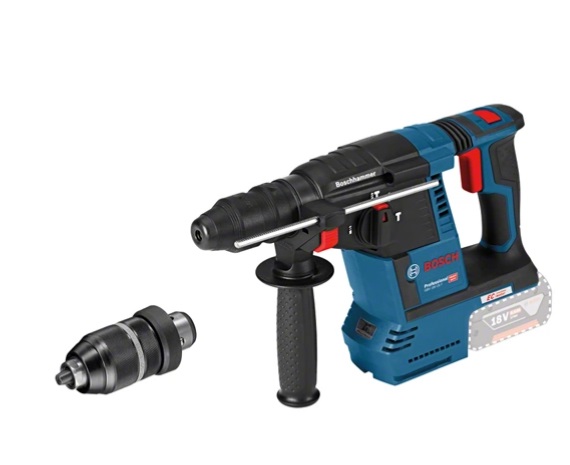 Bosch 0 611 910 00G Martello Perforatore SDS-plus 18V, 4350 Giri/min, Motore Senza Spazzole, Energia di Impatto 2,6 J, Colore Nero e Verde