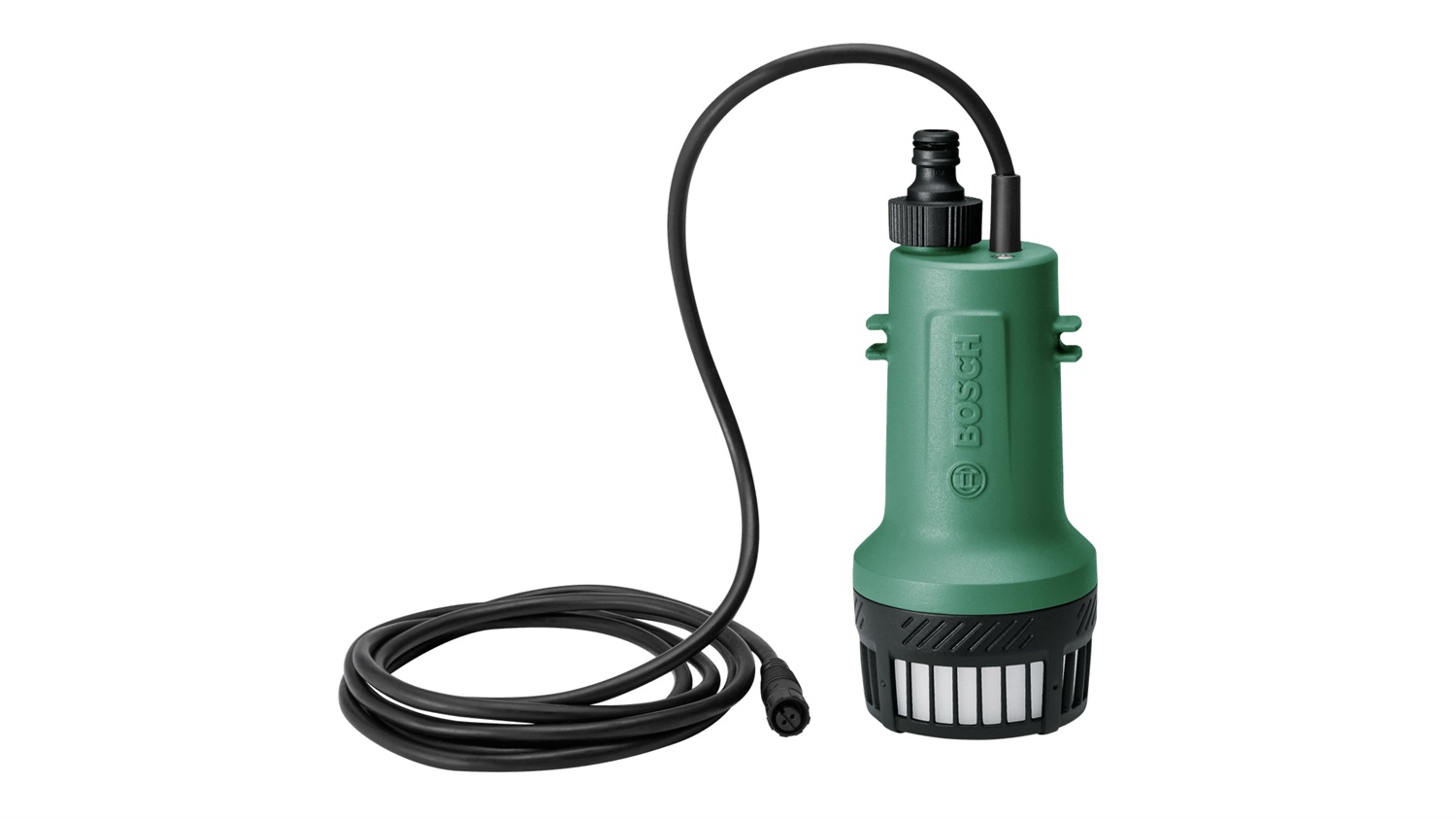 Bosch Pompa sommersa a batteria GardenPump 18V-2000 con kit di prolunga e tubo flessibile da 2,5 m - Verde Acqua