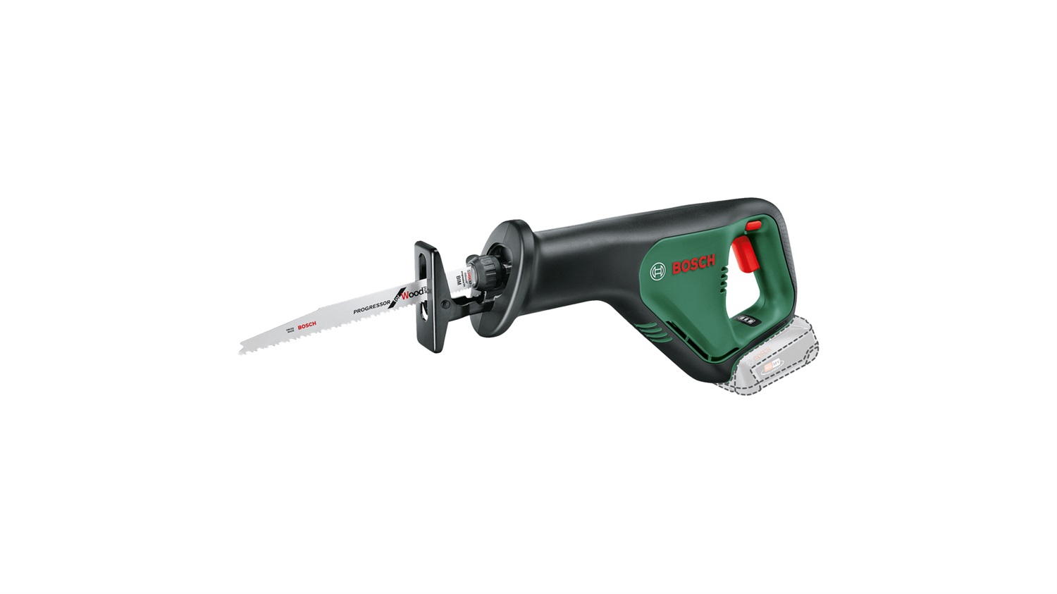 Bosch AdvancedRecip 18 Sega Universale a Batteria 18V - Ergonomica, con Sistema SDS, Nero e Verde