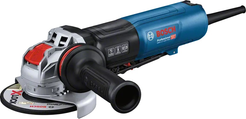 Bosch GWX 17-125 PSB Professional Smerigliatrice Angolare 1700W 11500 Giri/min Ø 125 mm con Supporto X-LOCK e Interruttore PROtection