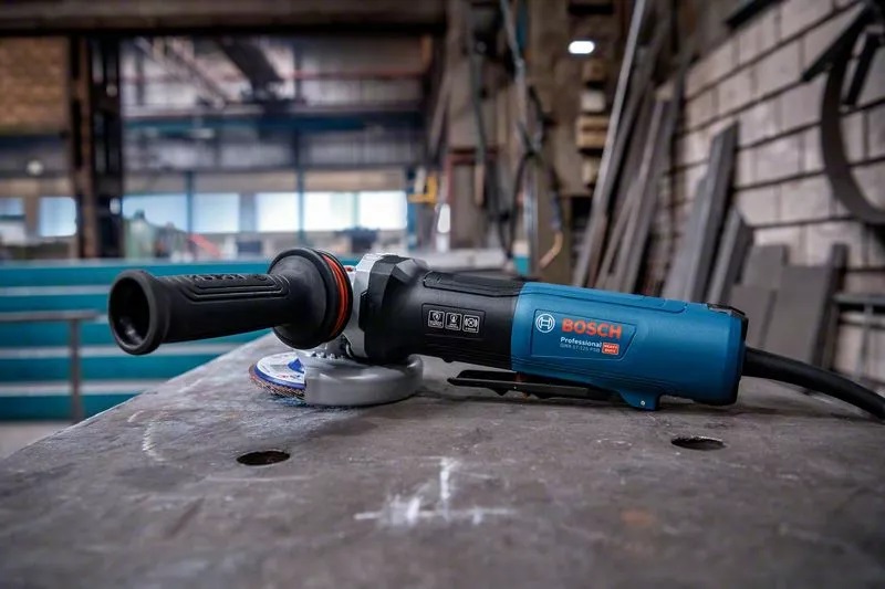 Bosch GWX 17-125 PSB Professional Smerigliatrice Angolare 1700W 11500 Giri/min Ø 125 mm con Supporto X-LOCK e Interruttore PROtection