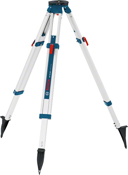 Bosch BT 170 HD Professional Treppiede in Alluminio - Altezza Regolabile 107-165 cm, Filettatura 5/8, Elevata Stabilità