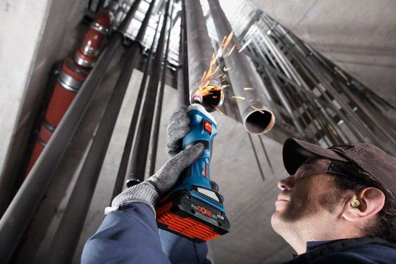 Bosch GGS 18V-20 Professional Smerigliatrice Diritta a Batteria - 1,2 kg, 18 V, Motore Brushless