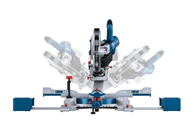 Bosch GCM 18V-254 D Professional - Troncatrice Radiale a Batteria Biturbo Brushless, Tagli fino a 90 x 305 mm, Inclusi Lama Circolare e Supporti